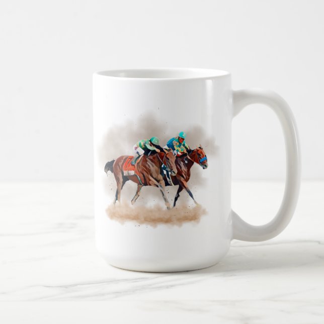 Mug de course de chevaux (Droite)