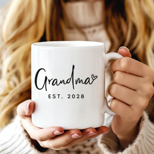 Mug de déclaration de nouvelle grand-mère personna