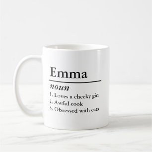 Mug de définition de nom personnalisé