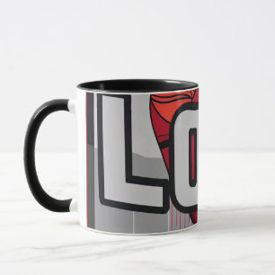 Mug de design d'amour romantique - Citation de coe