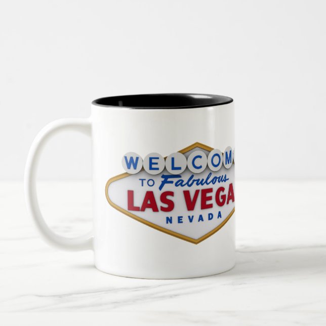 Mug de designer cool bienvenue à las vegas (Gauche)