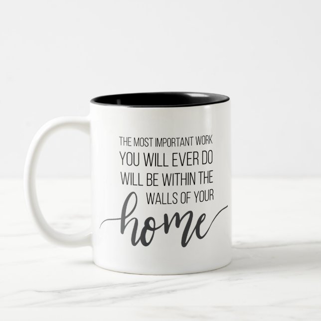 Mug de devis motivationnel pour les mères et les é (Gauche)