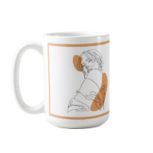 Mug de femme Abstraite contemporaine moderne