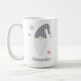Mug De Fêtes Gray Gnome Et Snowflake