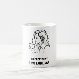 Mug de fille au café : Sip and Saving