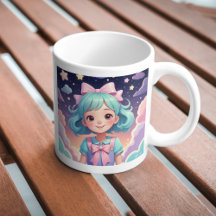 Mug de fille magique et rêveuse - mignonne Pastel 