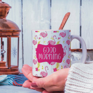 Mug de Flamants roses tropicaux