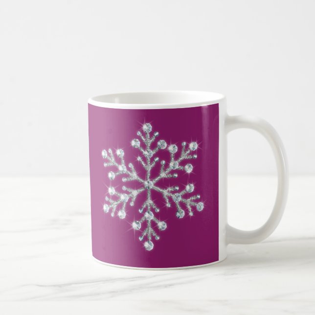Mug de flocon de neige en cristal (Droite)