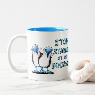 Mug de fond pied bleu