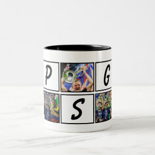 Mug de football personnalisé de Paris, Champions p