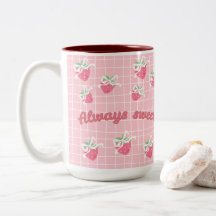 Mug de fraise toujours sucrée