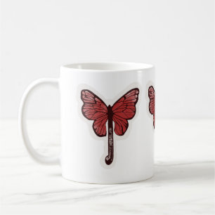 Mug de fusion à parapluie papillon