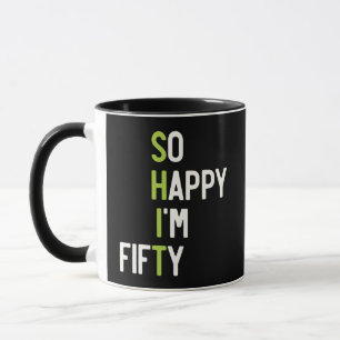 Mug de Gag de 50e Anniversaire Drôle Tellement Heu