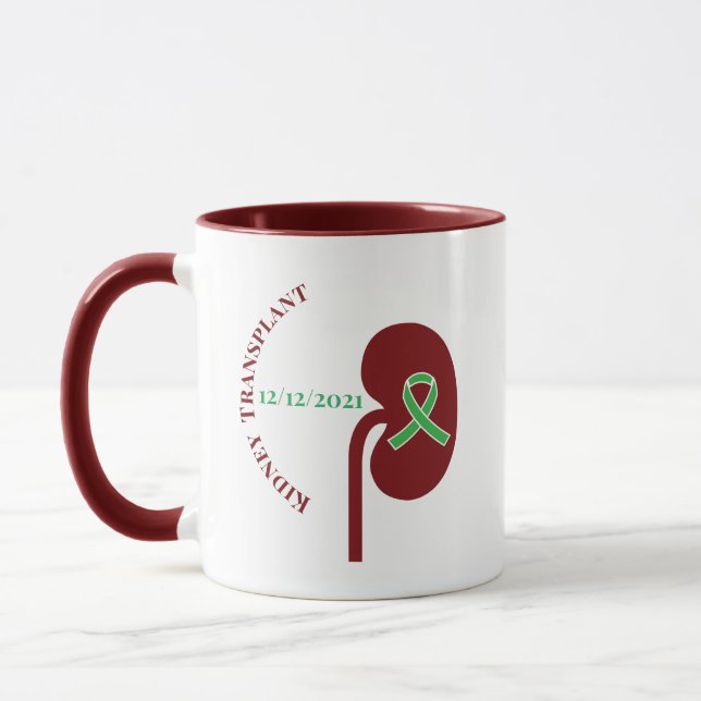 Mug de greffe de rein personnalisable (Gauche)