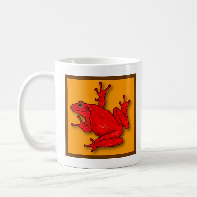 Mug de grenouille rouge (Gauche)