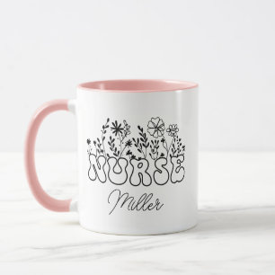 Mug de infirmière personnalisé, tasse de café d'in