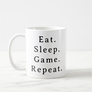 Mug de jeu - Mangez le sommeil jeu Répéter