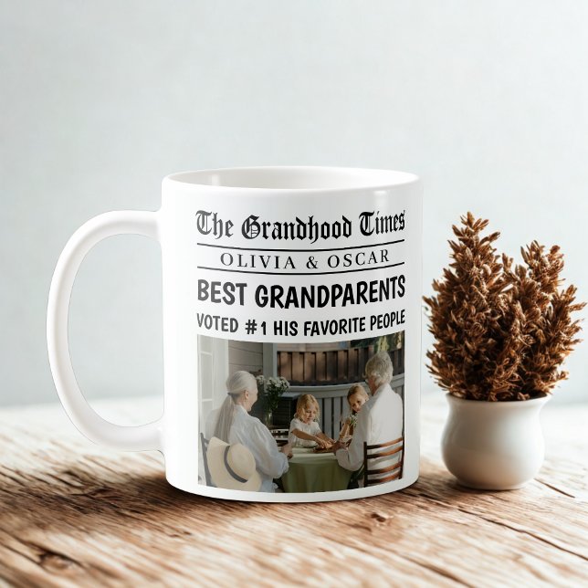 Mug de journal personnalisé | Meilleurs grands-par (Créateur téléchargé)