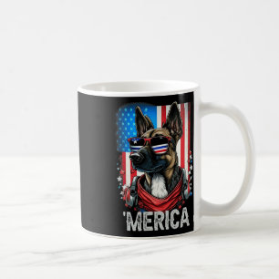 Mug De Juillet Patriotique Belge Malinois Chien Merica