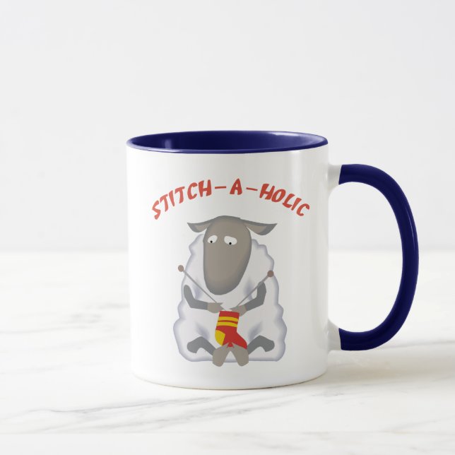 Mug de Knitter Stitch-a-holic (Droite)