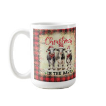 Mug de la ferme Heifer de la vache de Noël, cadeau
