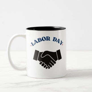 Mug de la fête du travail - Design patriotique rou