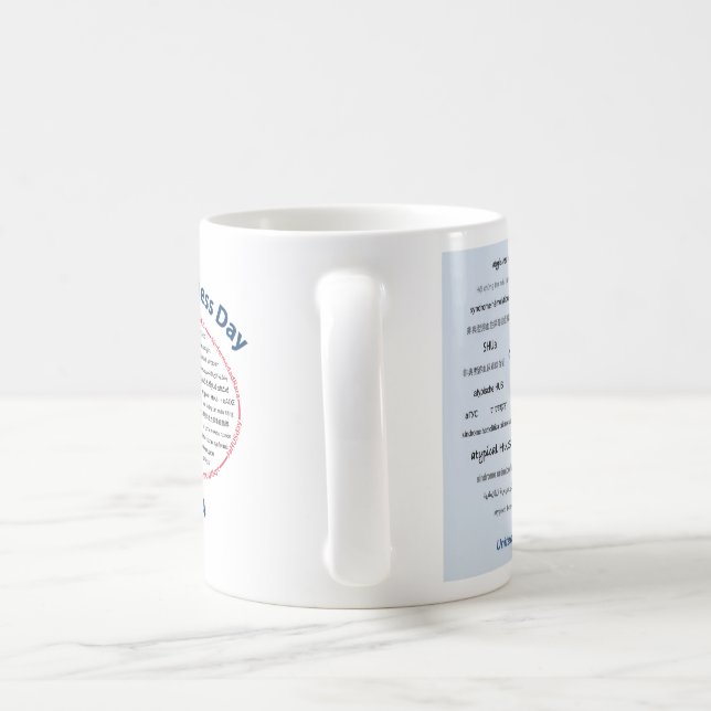 Mug de la Journée de sensibilisation à la santé (Poignée)