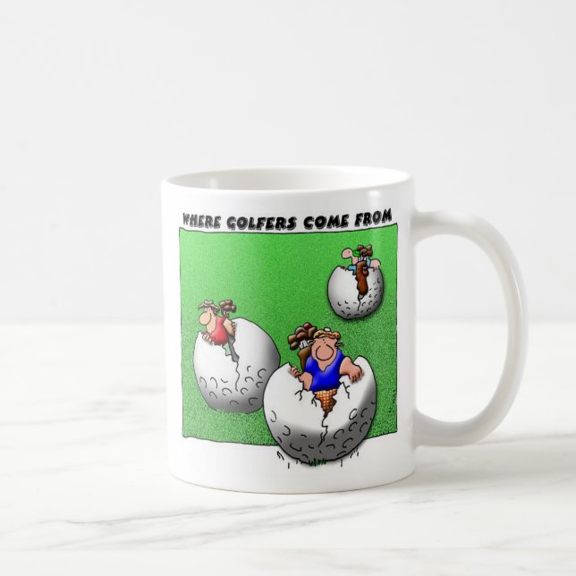 Mug De là où les golfeurs viennent (Droite)