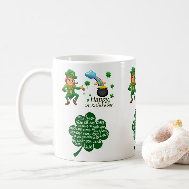 Mug de la Saint Patrick (Avec donut)