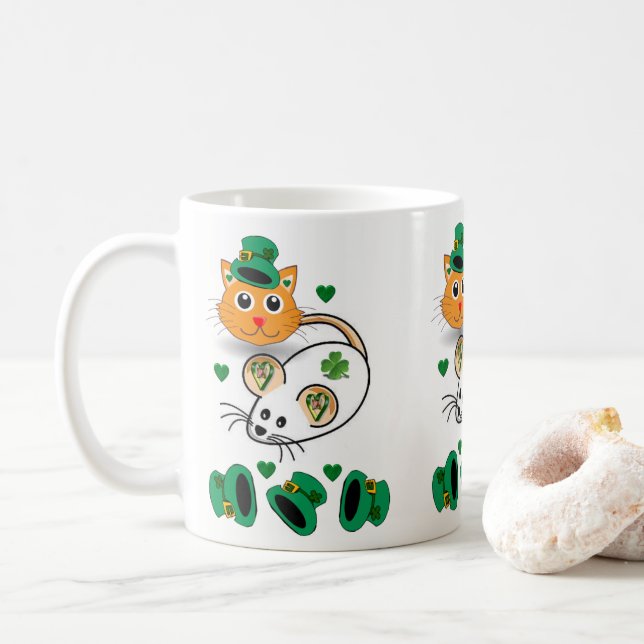 Mug de la Saint Patrick (Avec donut)