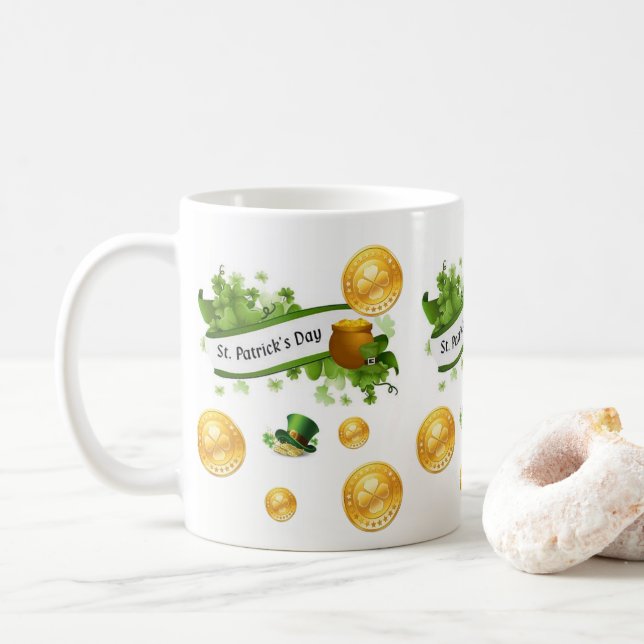 Mug de la Saint Patrick (Avec donut)