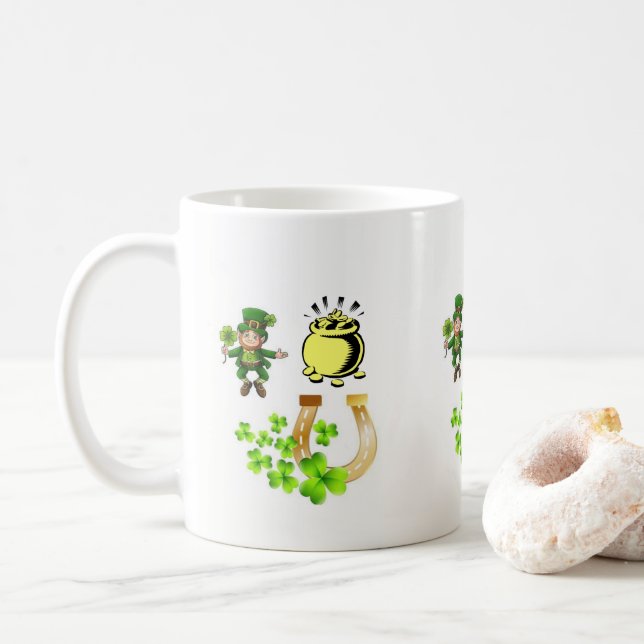 Mug de la Saint Patrick (Avec donut)