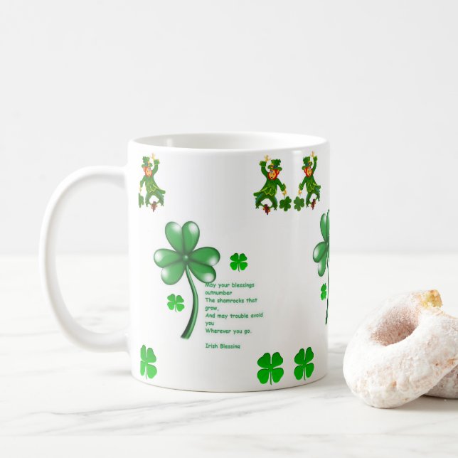 Mug de la Saint Patrick (Avec donut)