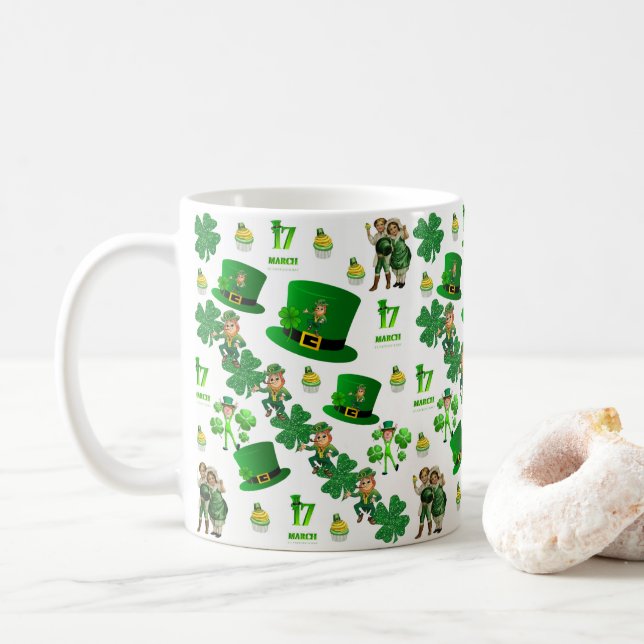 Mug de la Saint Patrick (Avec donut)