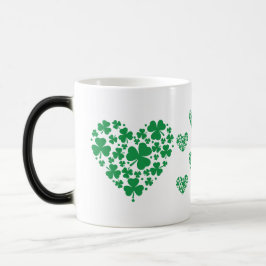 Mug de la Saint-Patrick - Café de coeur Shamrock c