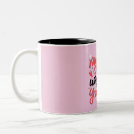 Mug de la Saint Valentin avec Lettres romantiques
