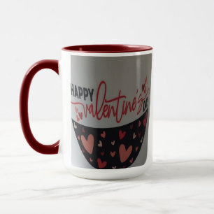 Mug de la Saint-Valentin avec plein de cœurs