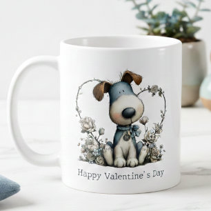 Mug de la Saint-Valentin Chien Toutou Mignon