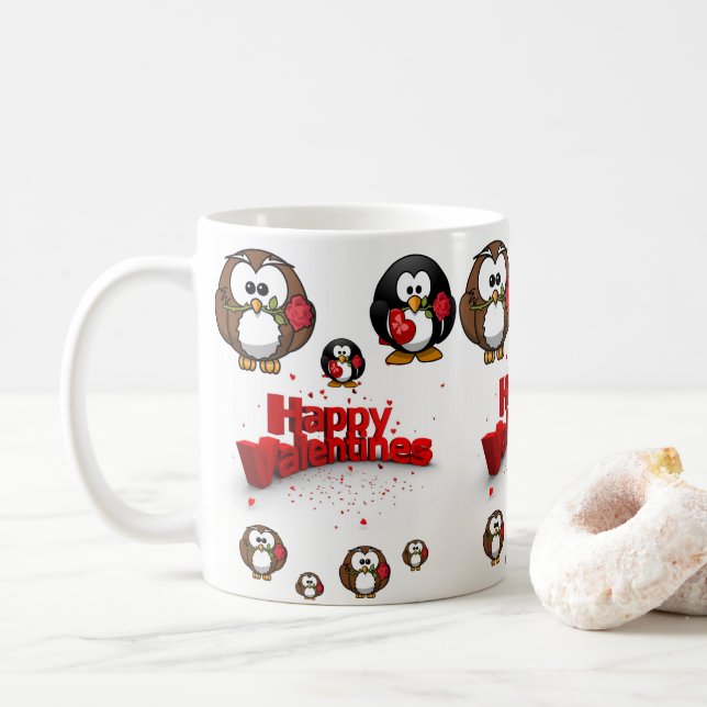 Mug de la Saint-Valentin Mugs (Avec donut)