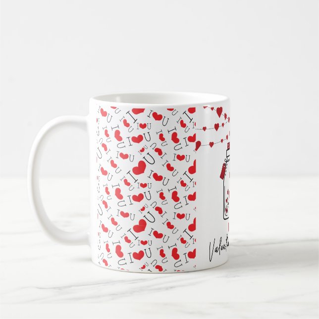 Mug de la Saint-Valentin personnalisé | Cadeau rom (Gauche)
