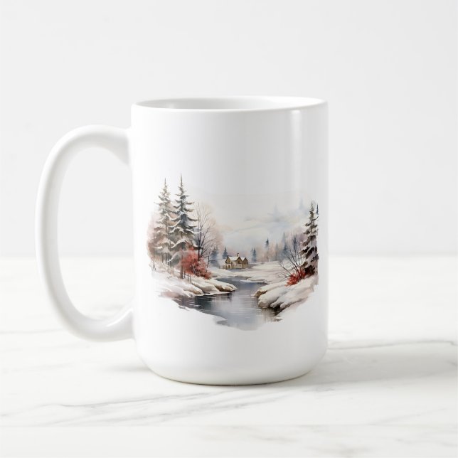Mug de la scène d'hiver (Gauche)
