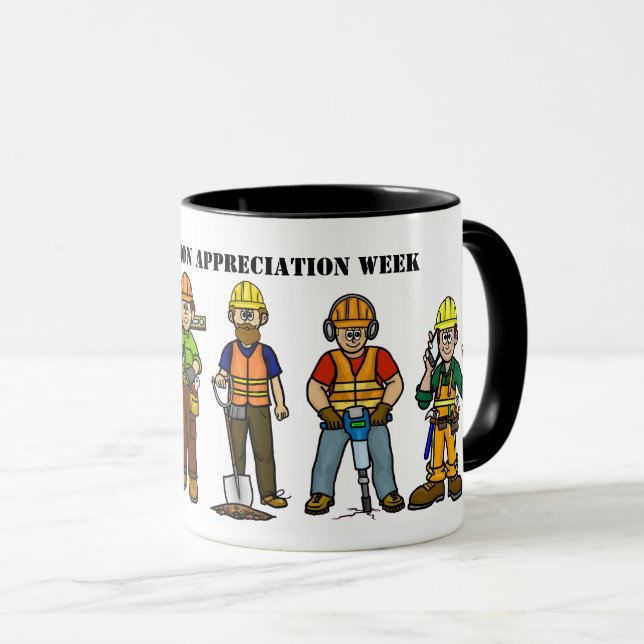Mug de la semaine d'appréciation de la constructio (Devant droit)