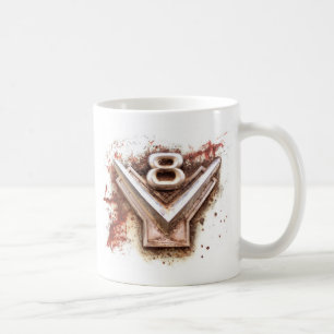 Mug De la voiture classique : Vieil emblème rouillé de
