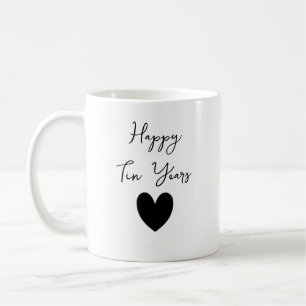 Mug de l'anniversaire de l'année en fer blanc, per