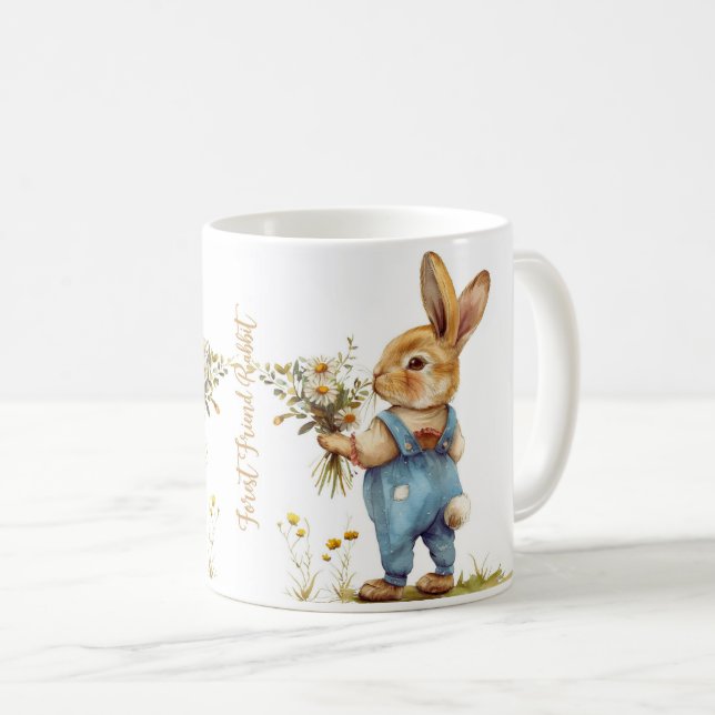 Mug de lapin forestier - Votre ami des bois (Devant droit)