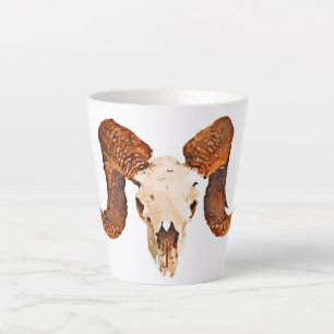 Mug de latte crânienne du mouton Ram