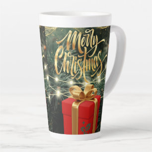 mug de latte de style Noël