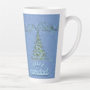 mug de latte de style Noël