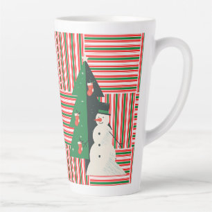 mug de latte de style Noël