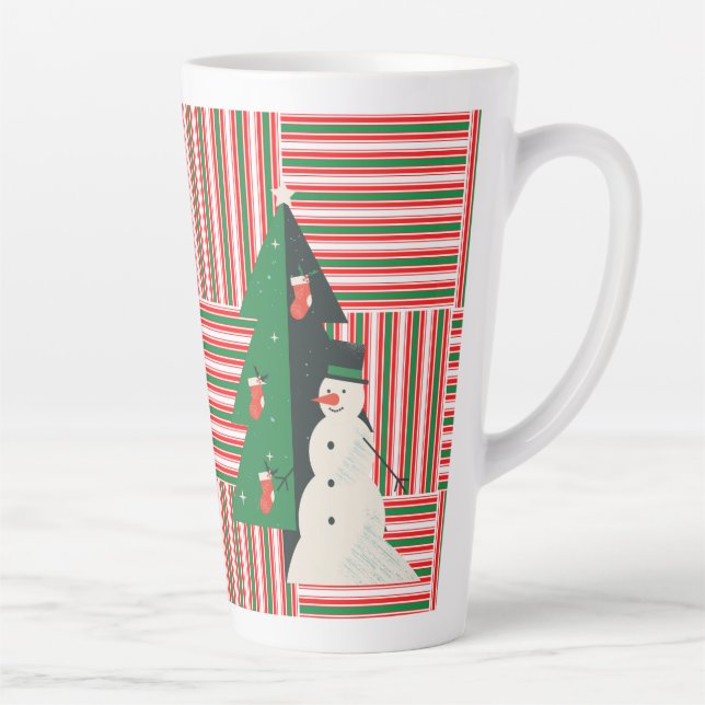 mug de latte de style Noël  (Droite)